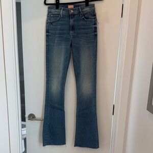 MOTHER Vintage Blue Wide Leg Jeans